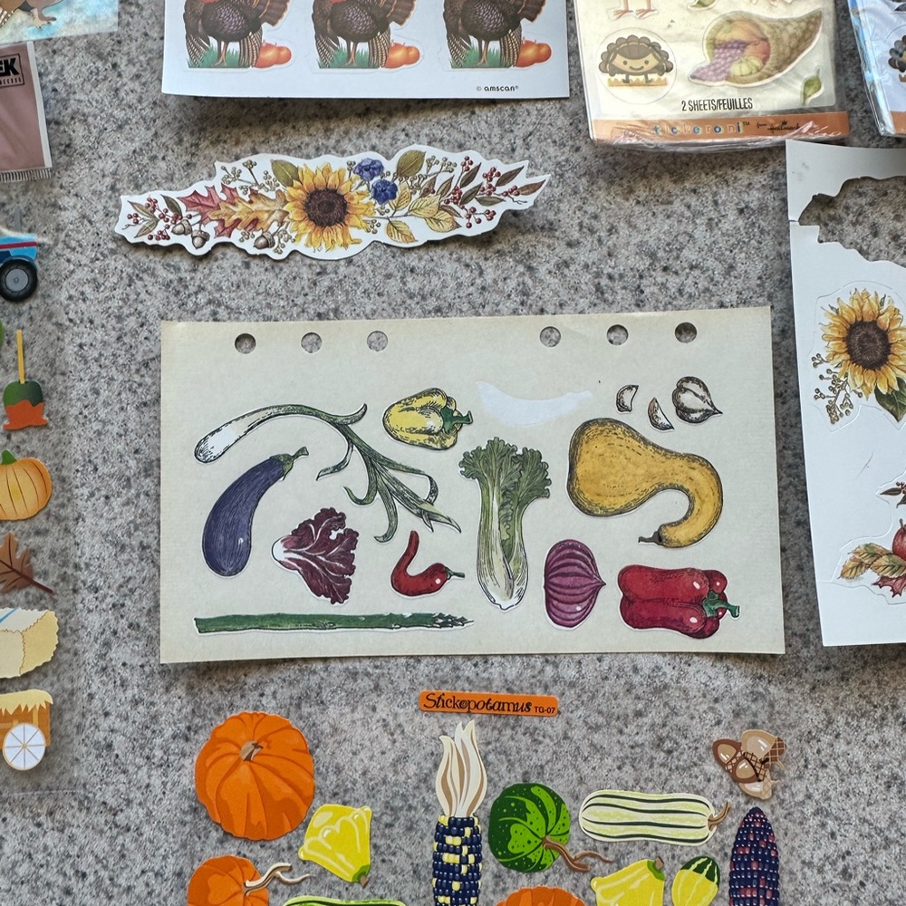 Autumn and Thanksgiving Sticker Set - Picture 11 of 12